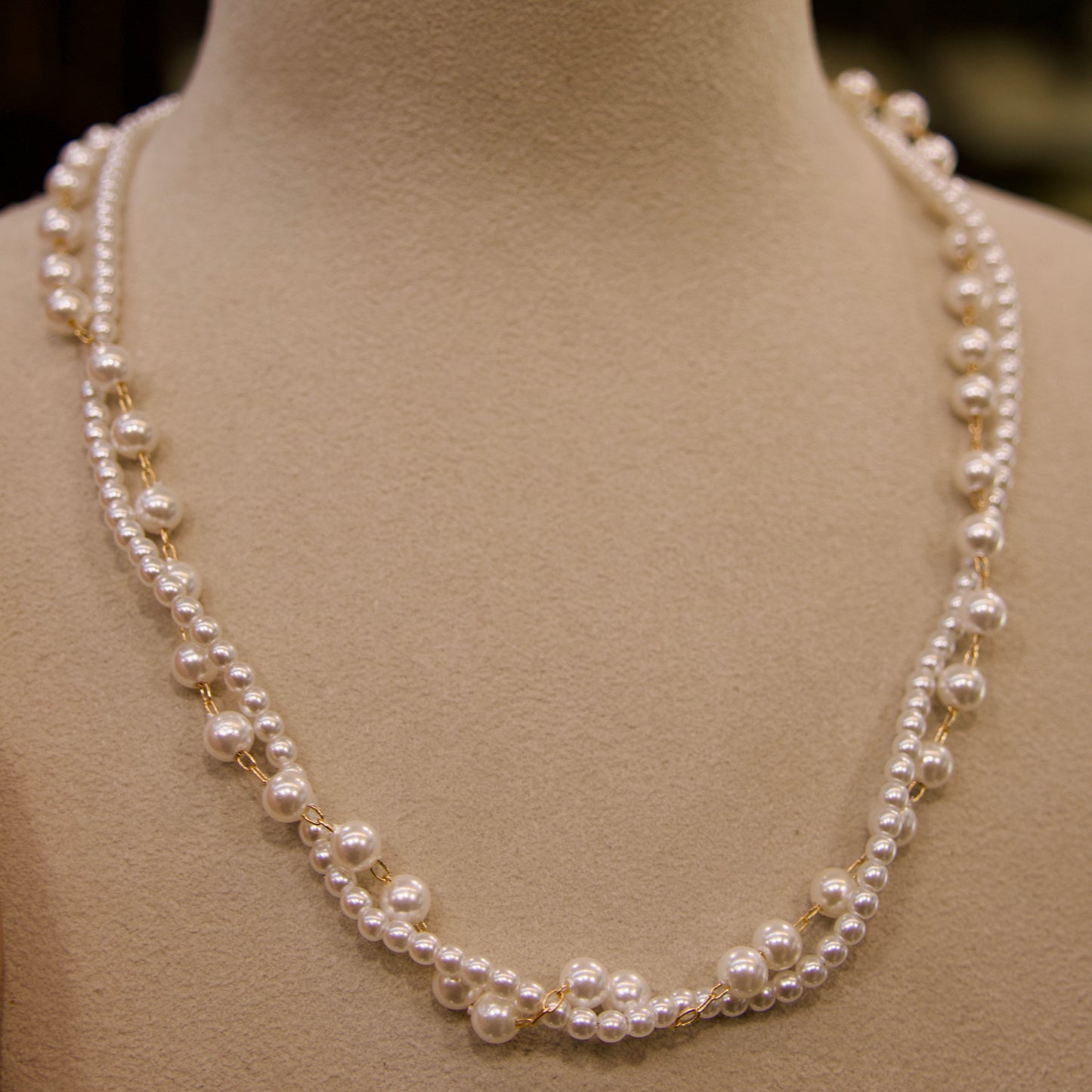 Collier Perlé Éclat Doré – Qualité Premium XP