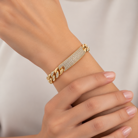 👉 Gourmette Banane en Rose Gold – Modèle Tendance
