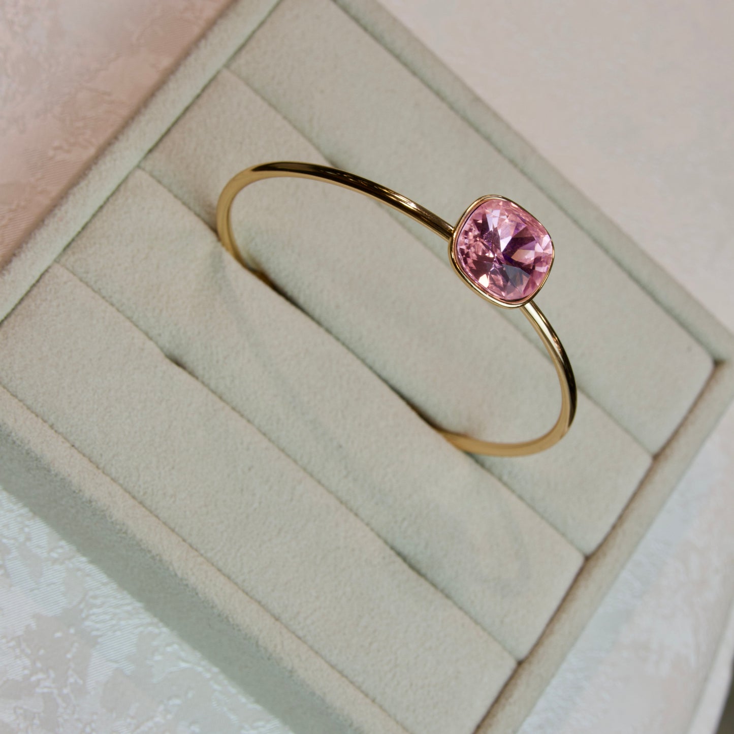 Bracelet Jonc Cristal – Rose Gold (4 coloris)