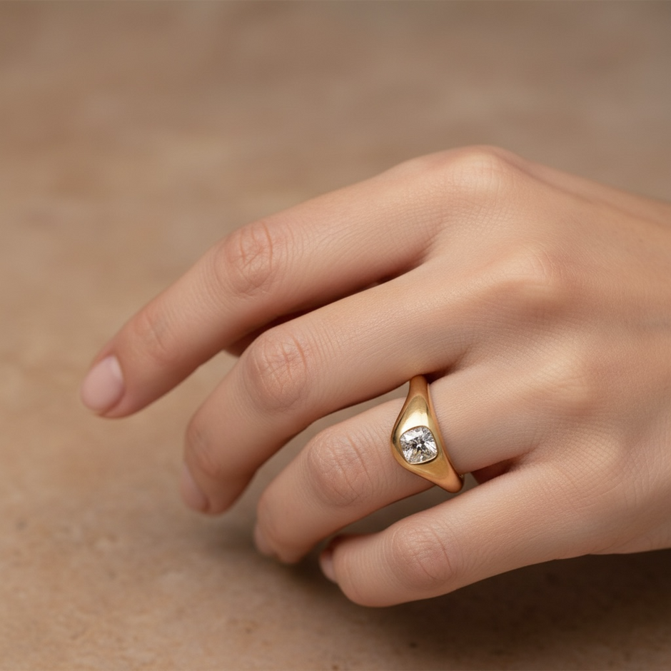 Bague Éclat Sculpté – Rose Gold