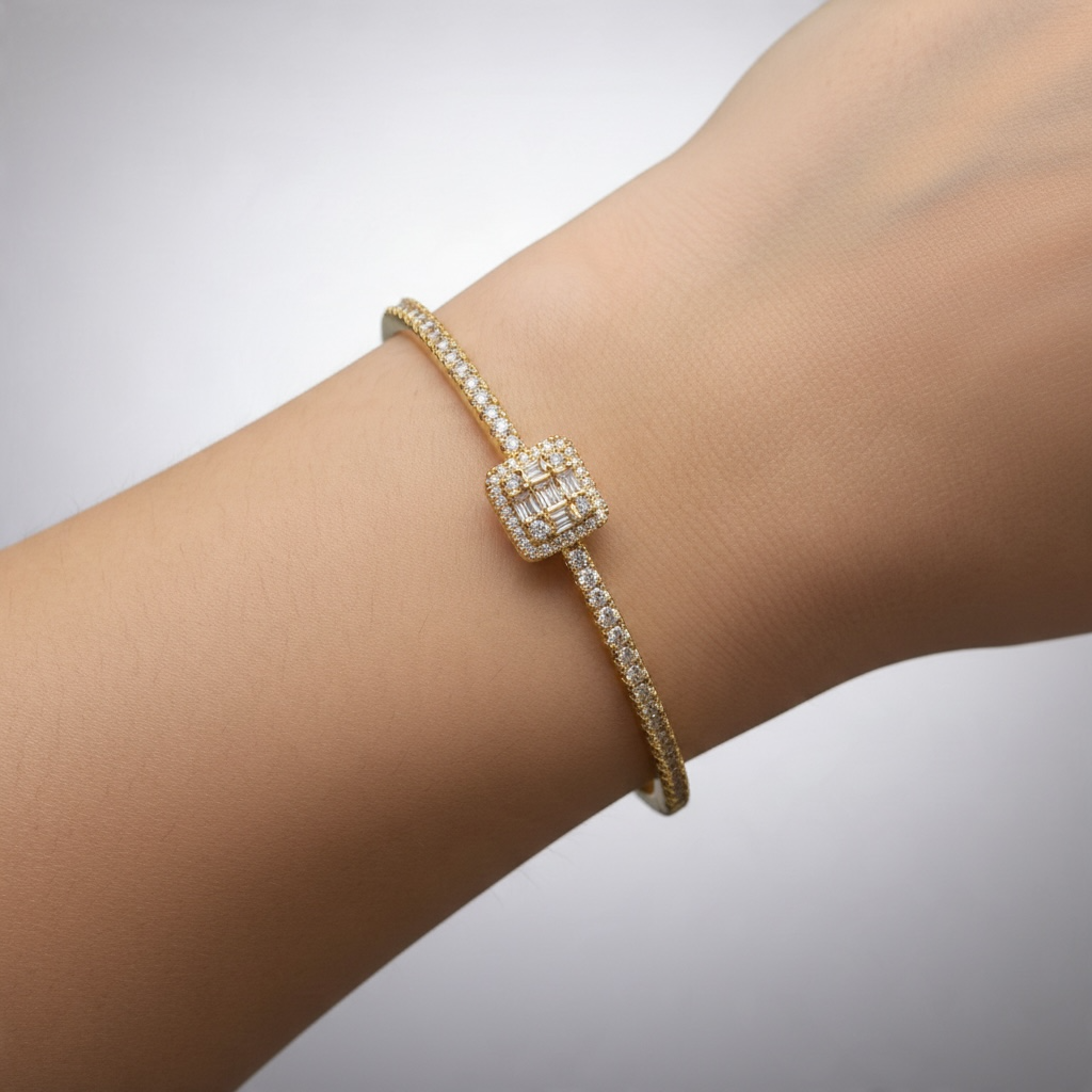 ✨ Bracelet Jonc Doré – ANIBA JEWELS