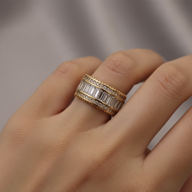 Bague Prestige Baguette – Rose Gold