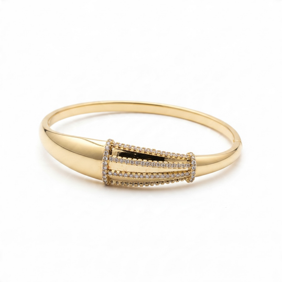 Bracelet Doré Élégant avec Détails Scintillants