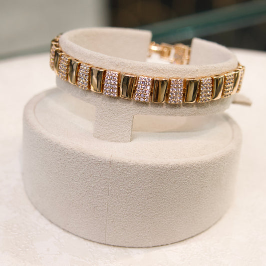 Gourmette Rose Gold Élégance Moderne