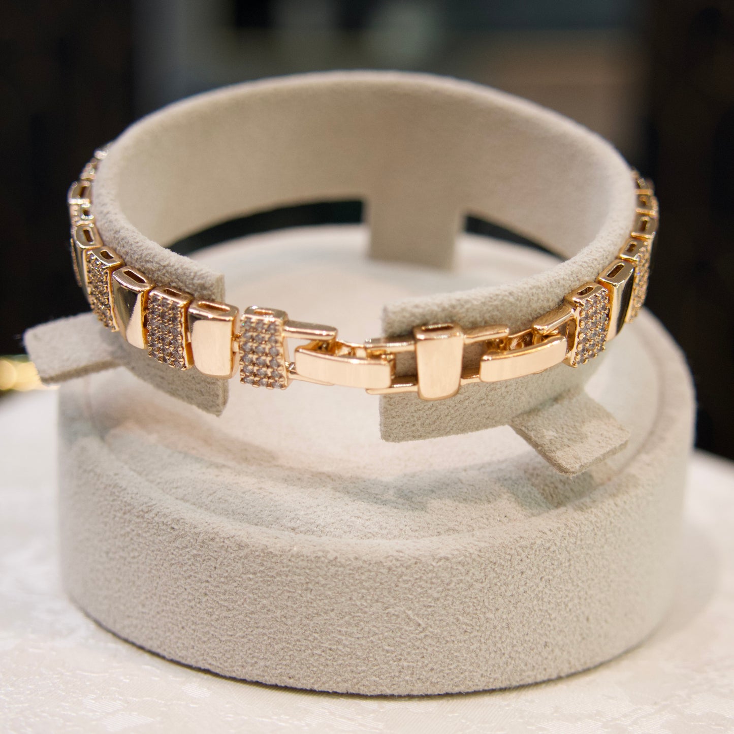 Gourmette Rose Gold Élégance Moderne