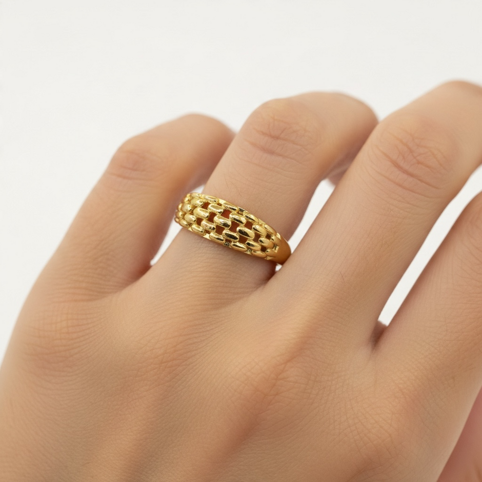 Bague Maille Dorée