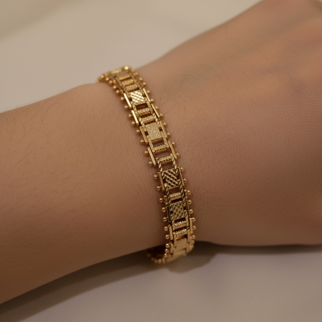 Bracelet Hsira Rose Gold – Design Géométrique Raffiné