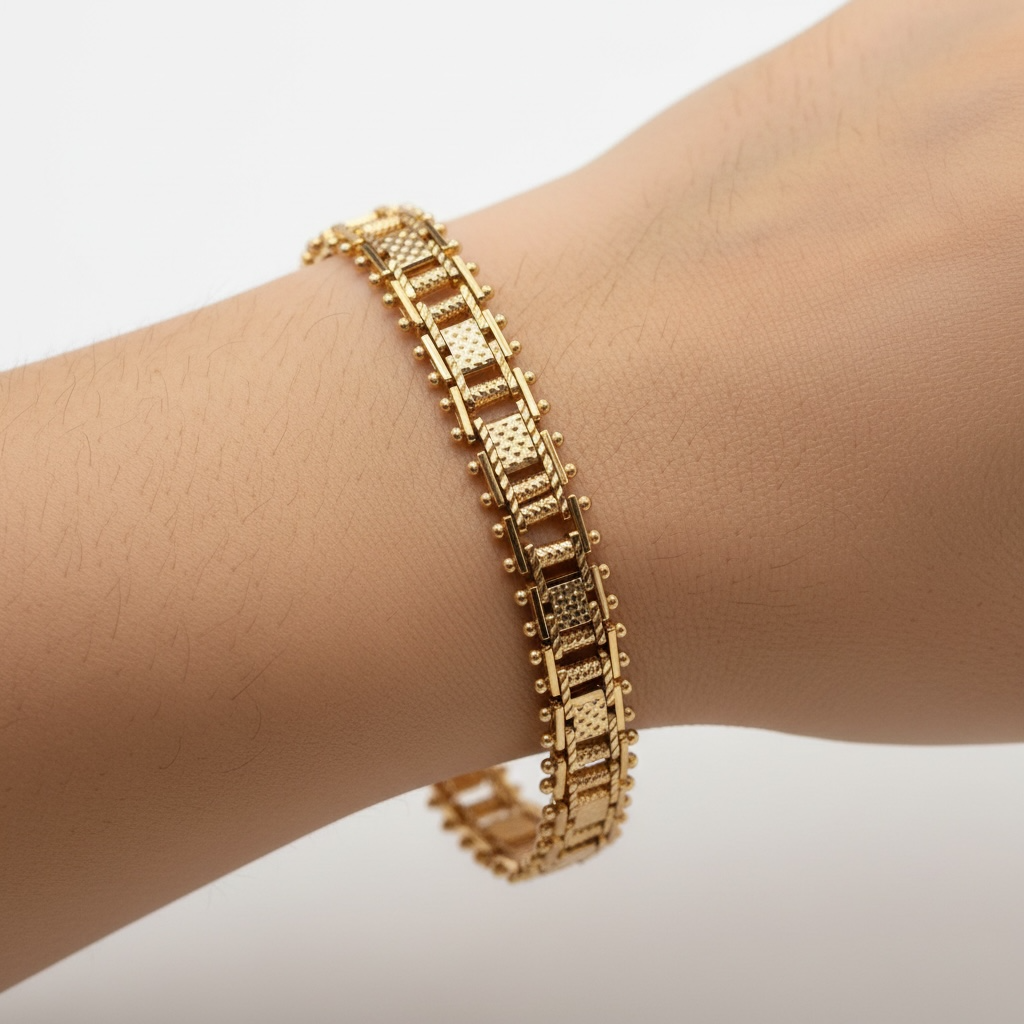Bracelet Hsira Rose Gold – Design Géométrique Raffiné