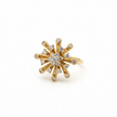 Bague Éclat Stellaire Dorée