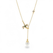Collier Palmier & Perle Rose Gold