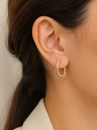 Boucles d’oreilles Goutte Élégance – Zircons Brillants