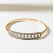 Bracelet Jonc Chaîne Scintillante Rose Gold