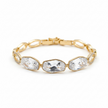 Bracelet Élégance Cristal – Maillons Dorés & Cristaux Facettés