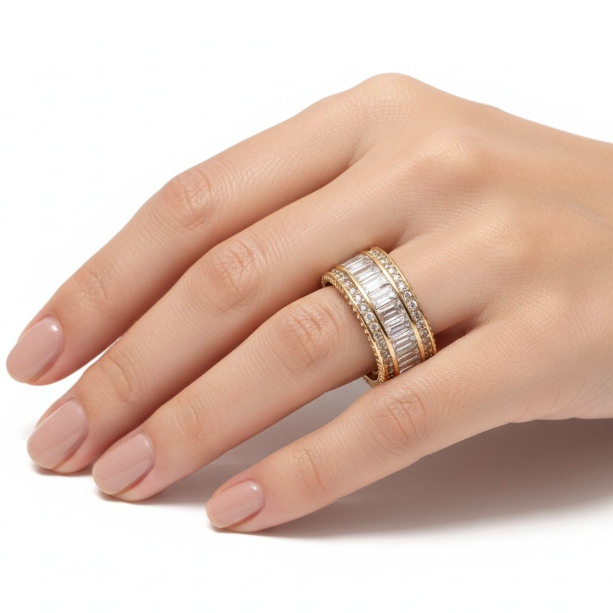 Bague Prestige Baguette – Rose Gold