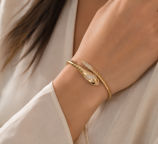 Bracelet Serpent Luxe – Qualité XP | Plaqué Or Jaune