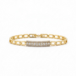 ✨ Bracelet Éclat Cristallin Doré