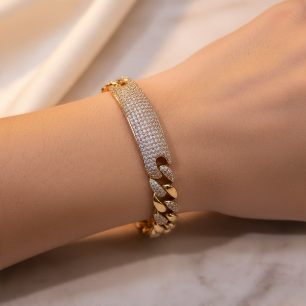 👉 Gourmette Banane en Rose Gold – Modèle Tendance