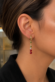 Boucles d’Oreilles Cristal Coloré – Élégance