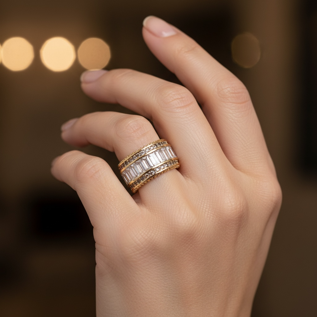 Bague Prestige Baguette – Rose Gold