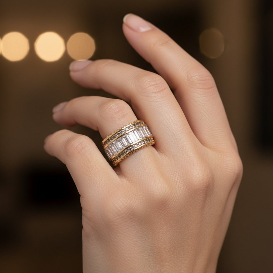 Bague Prestige Baguette – Rose Gold
