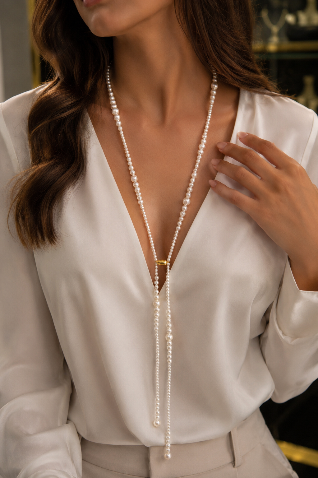 Collier Sautoir Perles Élégance ✨