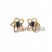Boucles d’Oreilles Rose Gold Fleur – 3 Couleurs au Choix