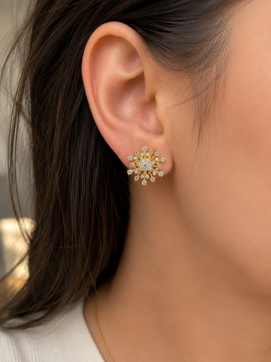 Boucles d’oreilles Étoile Scintillante