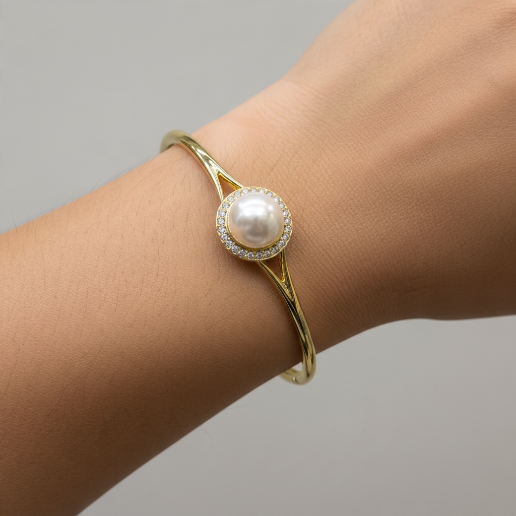 Bracelet Perle Dorée Élégance