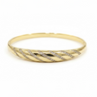 Bracelet Éclat Doré – Design Torsadé & Pierres Brillantes