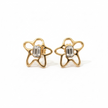Boucles d’Oreilles Rose Gold Fleur – 3 Couleurs au Choix
