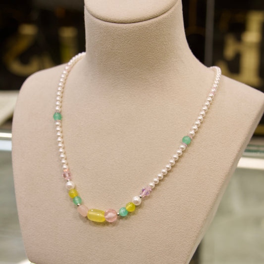Collier Perles Pastel Élégance ✨
