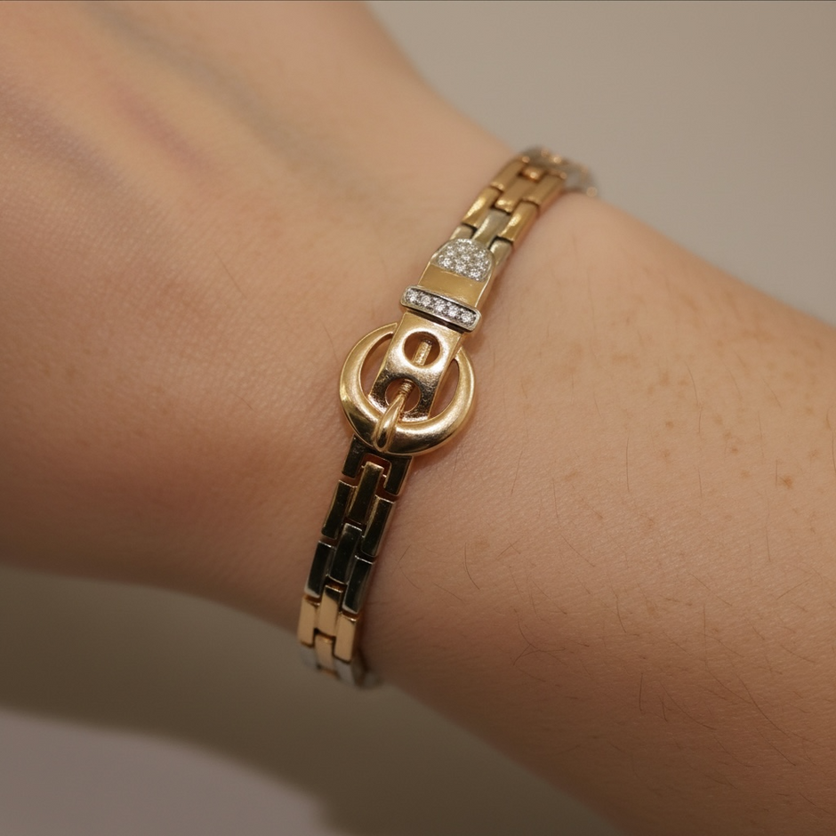 Bracelet Élégance Rose Gold & Argenté