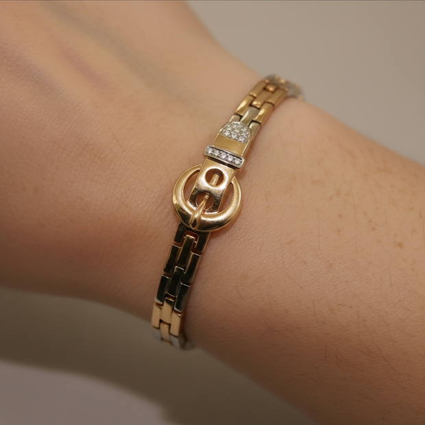 Bracelet Élégance Rose Gold & Argenté