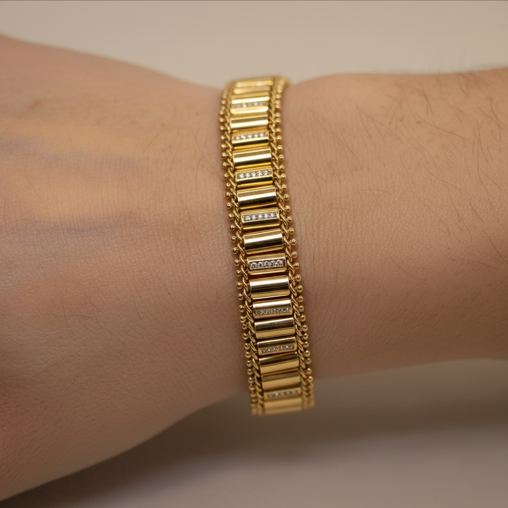 Gourmette Hsira Rose Gold