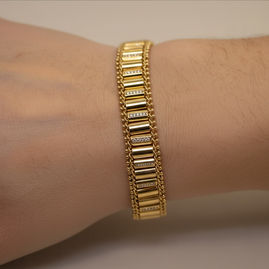 Gourmette Hsira Rose Gold