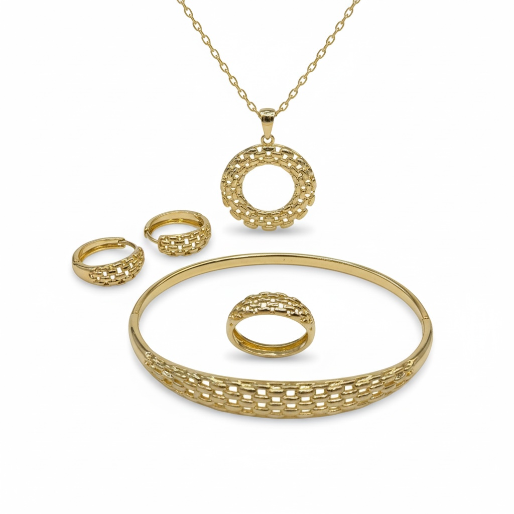 : Parure Dorée Élégance Royale