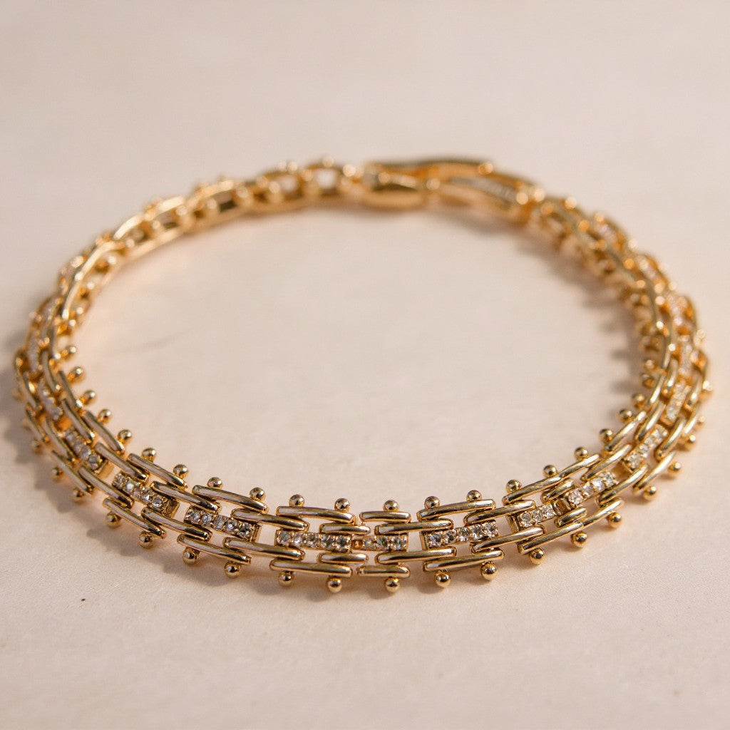 Gourmette Hsira en Rose Gold